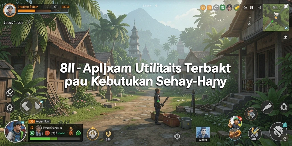 Tampilan antarmuka utama aplikasi 8II dengan fitur utilitas lengkap.