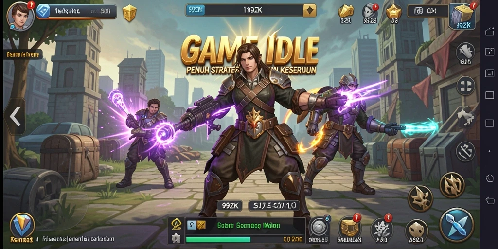Tampilan gameplay 99ZK menampilkan keseruan dalam mengumpulkan sumber daya.