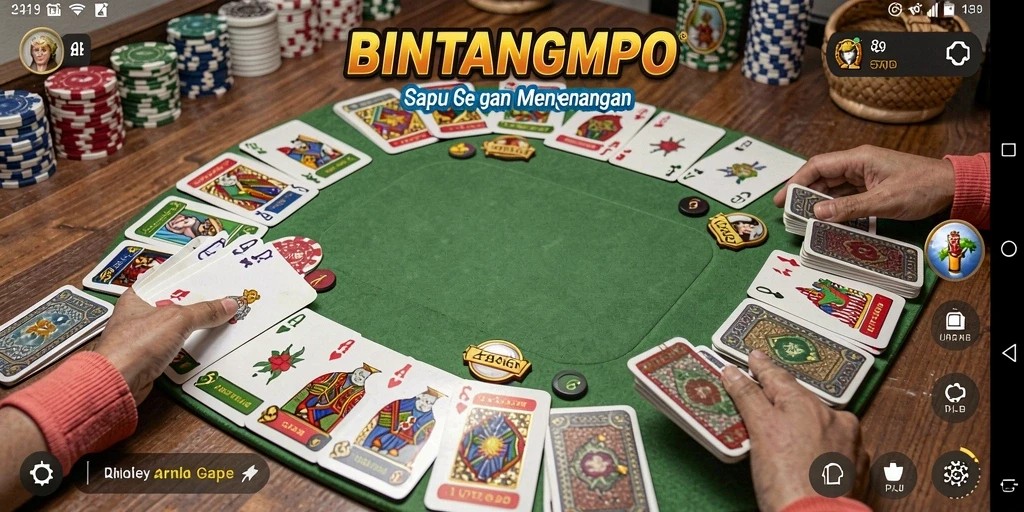 Tampilan menarik dari gameplay Gaple di BINTANGMPO.