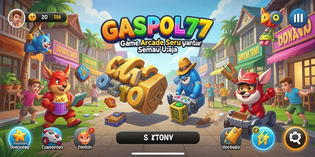 Tampilan gameplay menegangkan dari GASPOL77 dengan berbagai level yang seru.