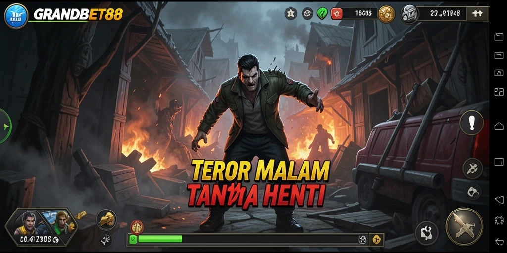 Tampilan gameplay menegangkan dari GRANDBET88 yang sangat menyeramkan.
