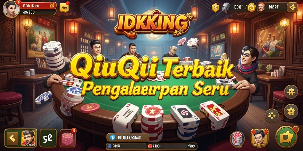 Tampilan seru gameplay QiuQiu di IDRKING.