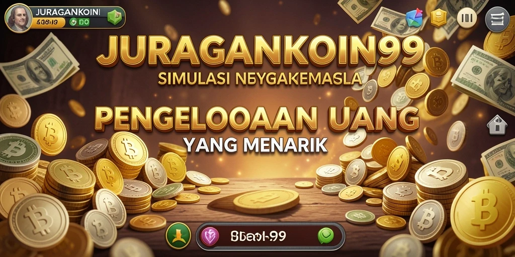 Tangkapan layar JURAGANKOIN99 menampilkan gameplay menarik dalam simulasi pengelolaan keuangan.