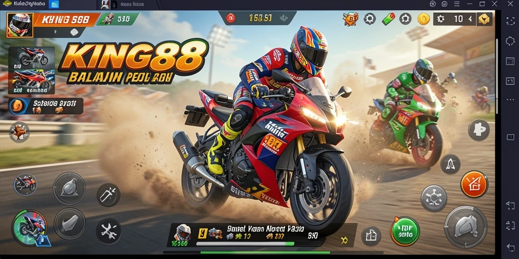 Tampilan menegangkan dari balapan motor di KING88.