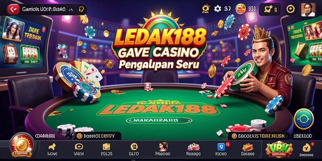 Tampilan gameplay Live Casino yang menarik dan interaktif di LEDAK188.