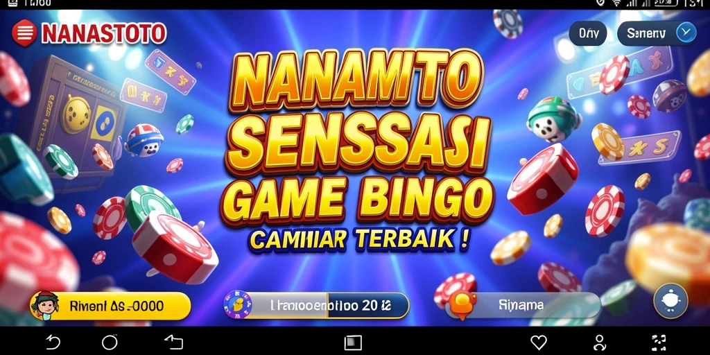 Tampilan gameplay NANASTOTO yang seru dan menarik saat bermain Bingo.