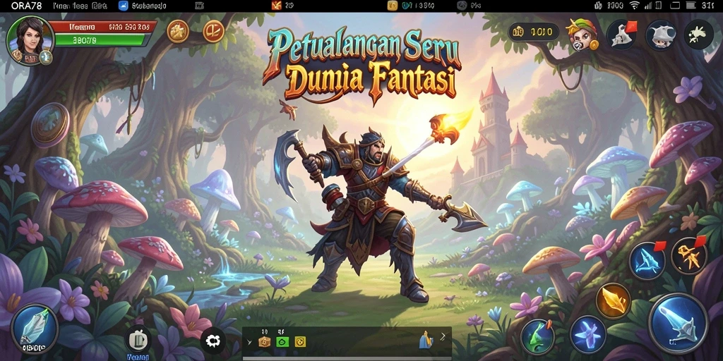 Tampilan gameplay seru ORA78 dalam dunia petualangan yang memukau.