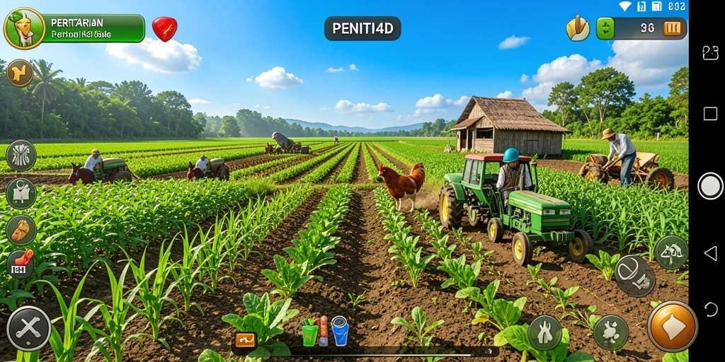 Gameplay <strong>PENITI4D</strong> yang menantang dan menyenangkan dalam bertani.