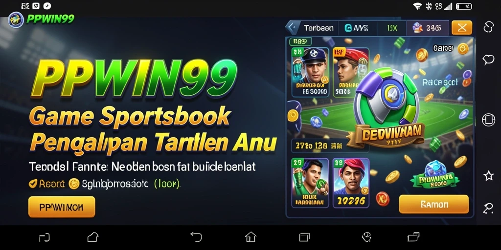 Tampilan menarik aplikasi PPWIN99 saat melakukan taruhan di Sportsbook.