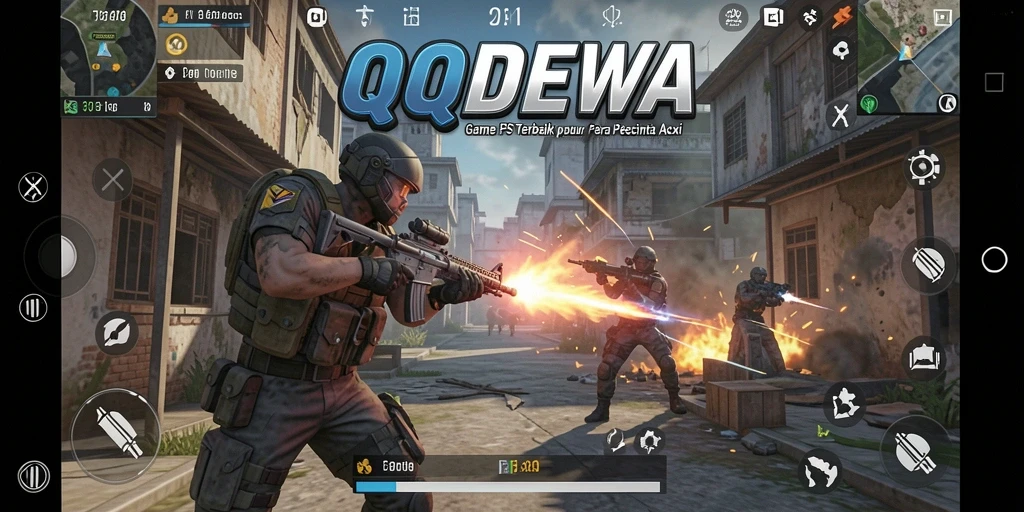 Gameplay intens di QQDEWA yang menampilkan pertempuran seru.