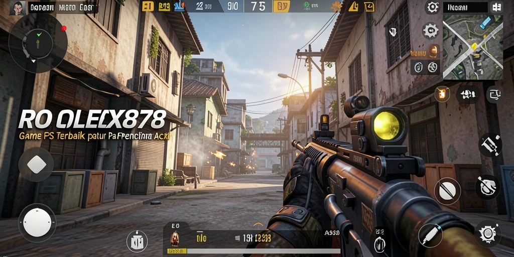 Tangkapan layar menunjukkan aksi seru dalam gameplay FPS ROLEX878.