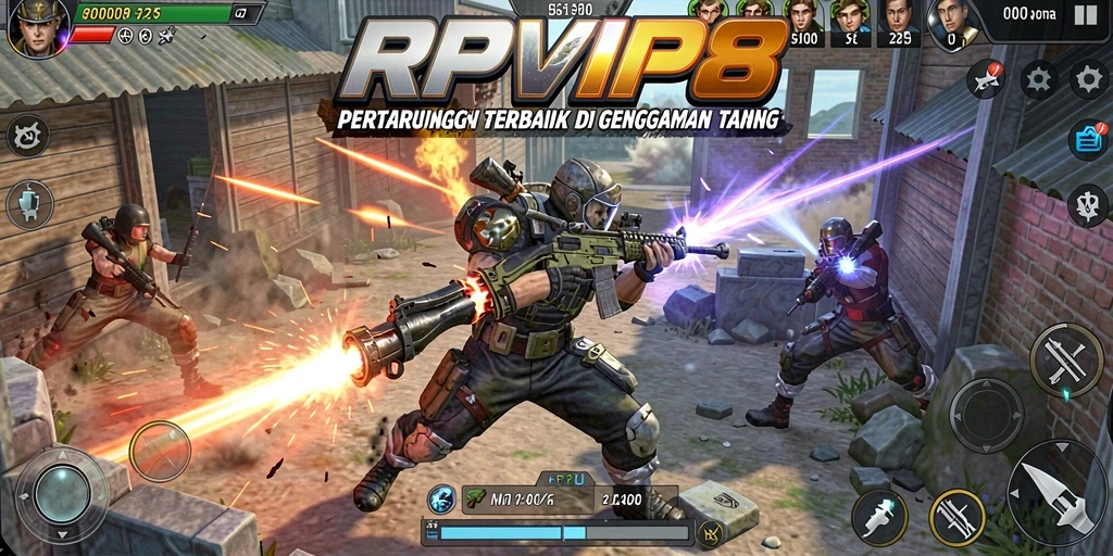 Tampilan seru aksi pertarungan di RPVIP8 yang mendebarkan.