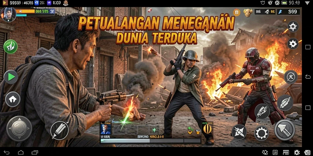 Tangkapan layar gameplay S9S9 menunjukkan aksi petualangan yang mendebarkan.