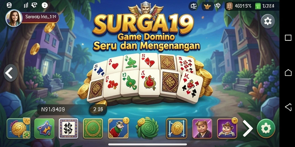 Gameplay seru di SURGA19 dengan domino yang menantang.